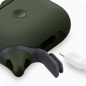 Airpods 3 cover (Slim Armor, IP, Spigen, Green) - Image 2