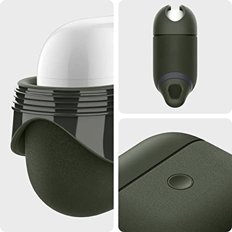 Airpods 3 cover (Slim Armor, IP, Spigen, Green) - Image 4