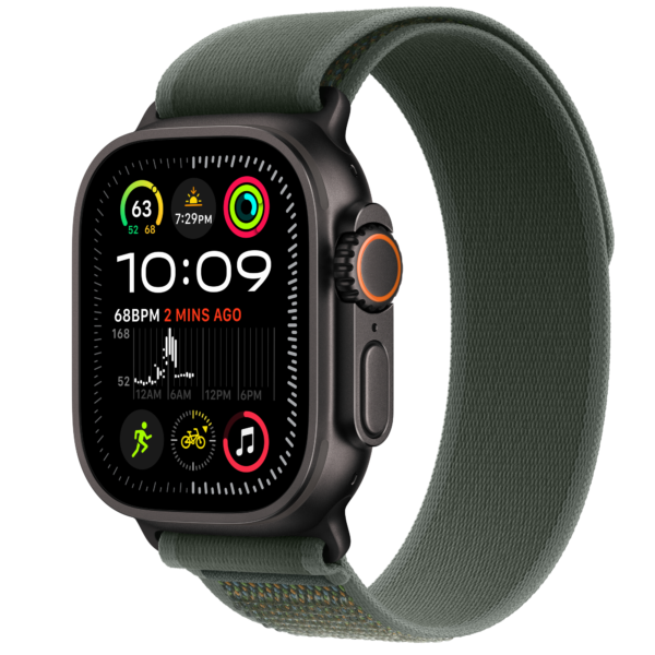 Apple Watch Ultra2 Price in Pakistan (49mm, Titanium Black Case, Green Trail loop)