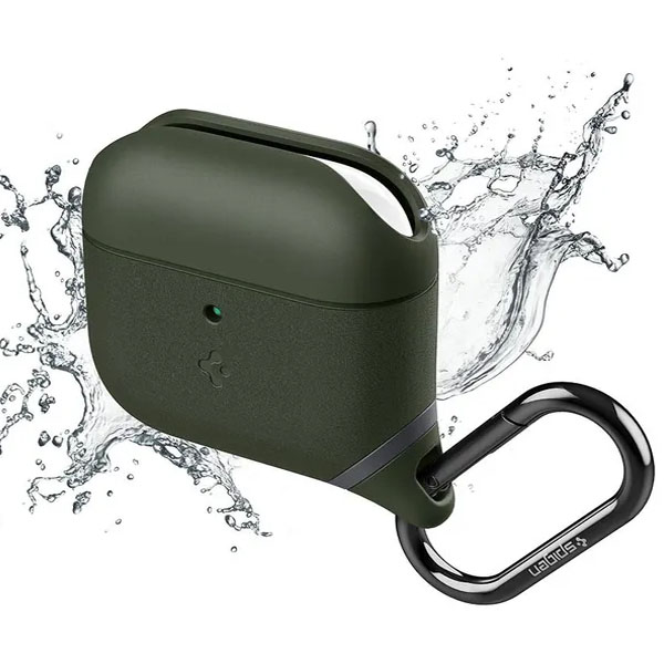 Airpods 3 cover (Slim Armor, IP, Spigen, Green) - Image 3