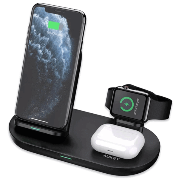 Wireless Charger (Aukey 3 in 1, Air core charging dock) - AppleKid